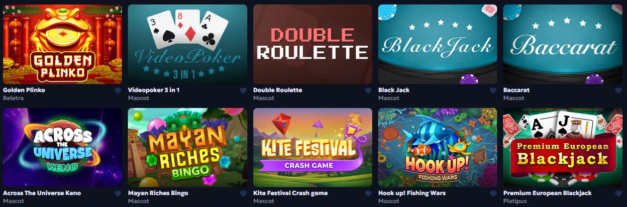 casperbets casino table